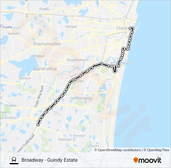 21GCT Bus Line Map