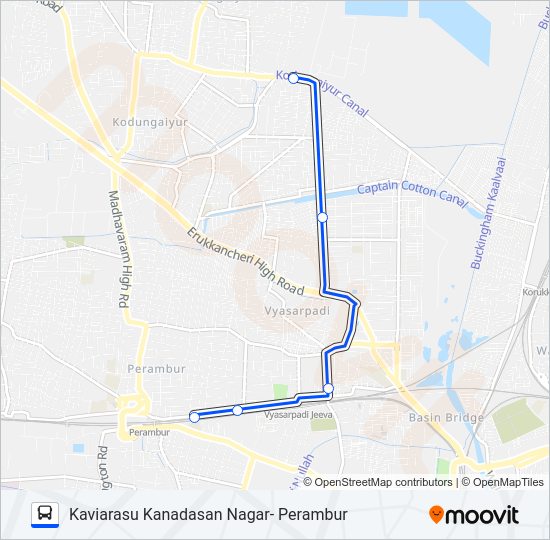 S71 Bus Line Map