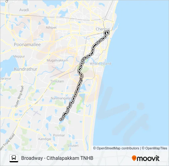 D51ET Bus Line Map