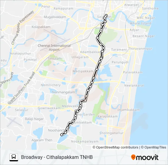 D51ET Bus Line Map