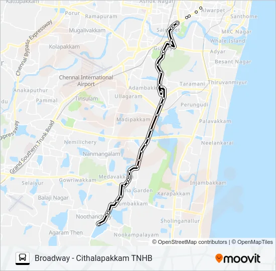 D51ET Bus Line Map