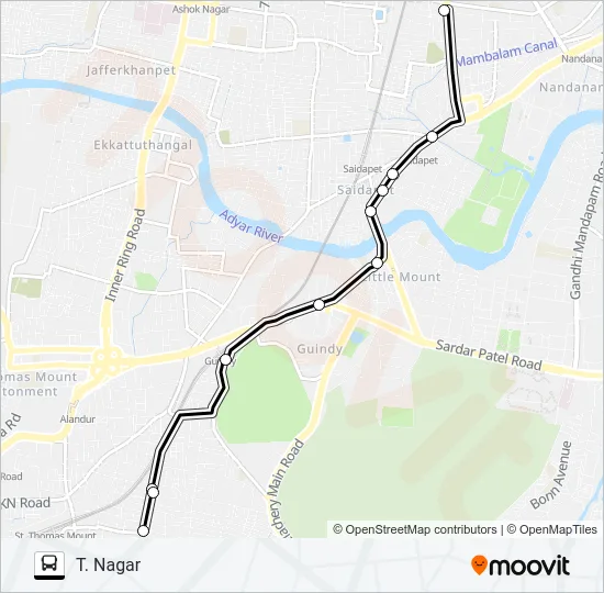 9M Bus Line Map