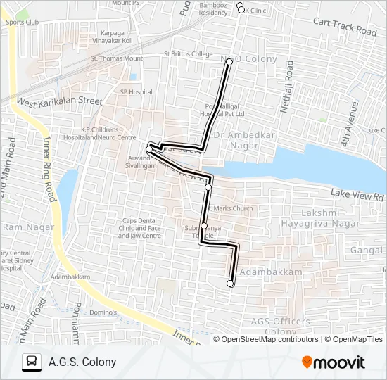 9M Bus Line Map