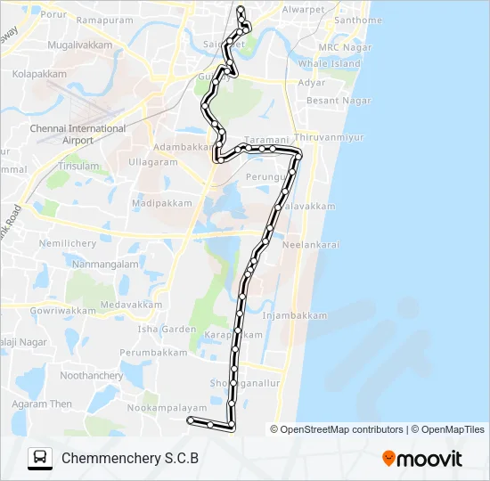 19A Bus Line Map