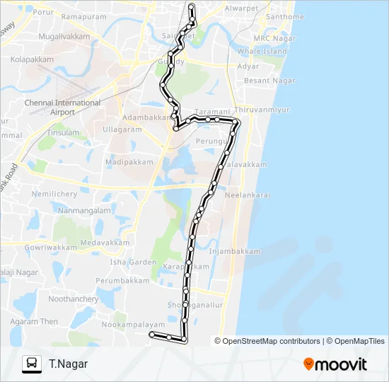 19A Bus Line Map