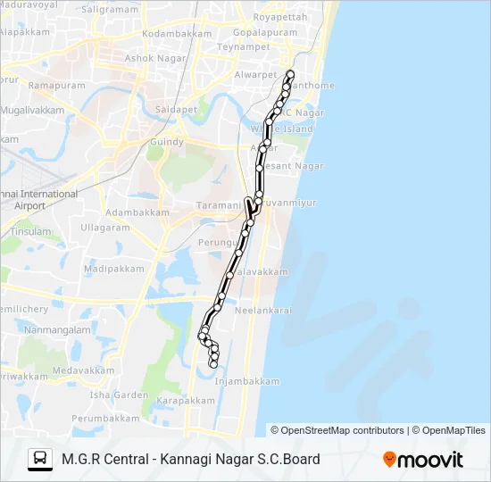 21C Bus Line Map