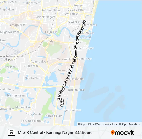 21C Bus Line Map