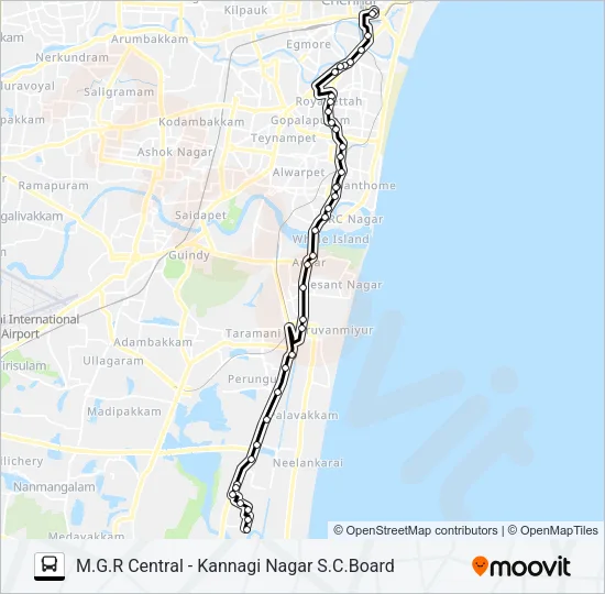 21C Bus Line Map