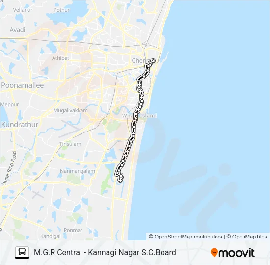 21C Bus Line Map