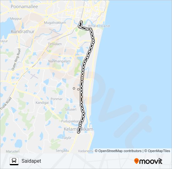 19BET bus Line Map