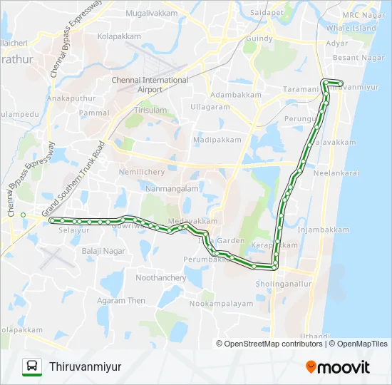 95 Bus Line Map