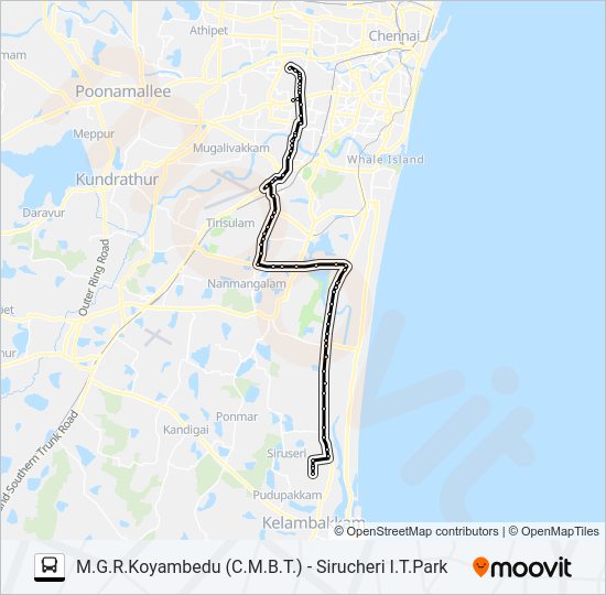 76V bus Line Map