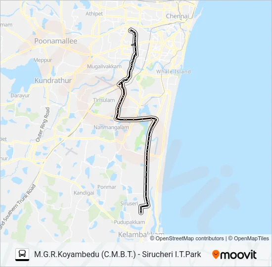 76V Bus Line Map