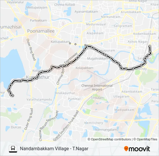 88CET Bus Line Map