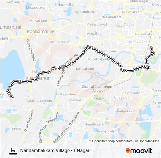 88CET Bus Line Map