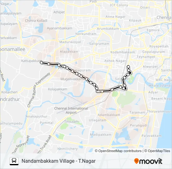 88CET Bus Line Map