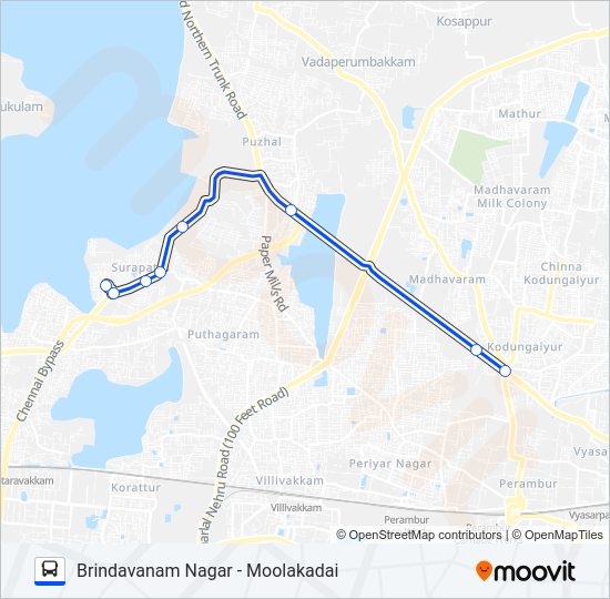 S67 Bus Line Map