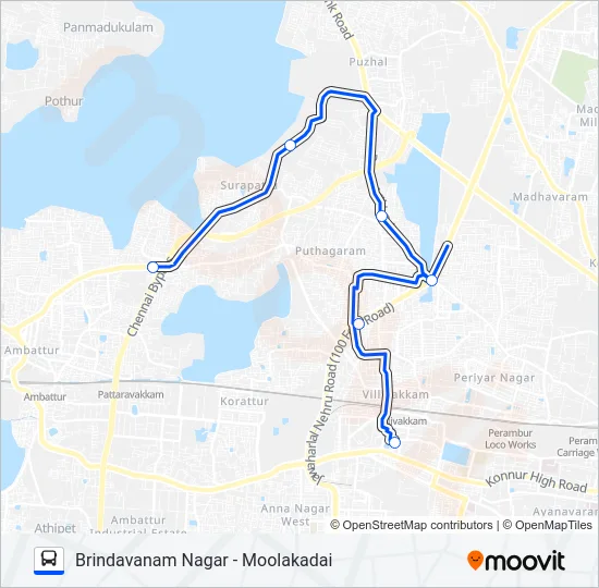 S67 Bus Line Map