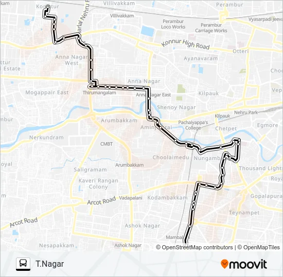 47DCT Bus Line Map