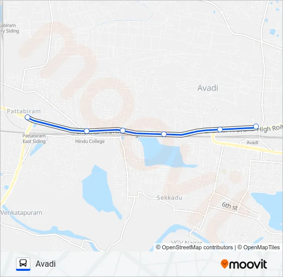 40A Bus Line Map