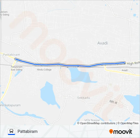 40A Bus Line Map