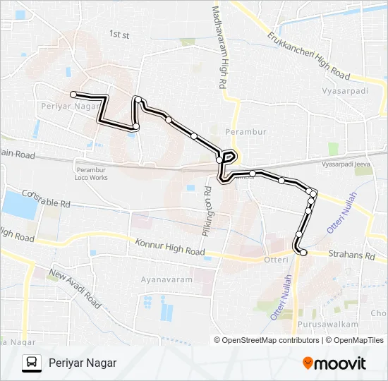 29AET Bus Line Map
