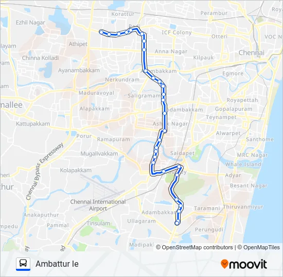 D70 Bus Line Map