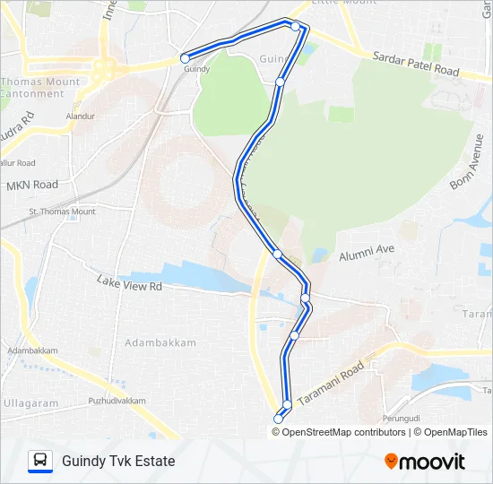 D70 Bus Line Map