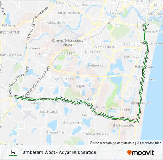 99 Bus Line Map