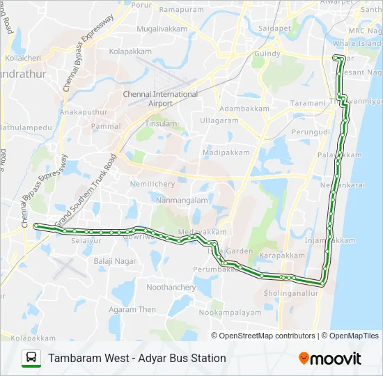 99 Bus Line Map