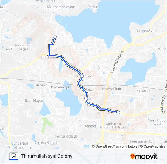 S58 Bus Line Map