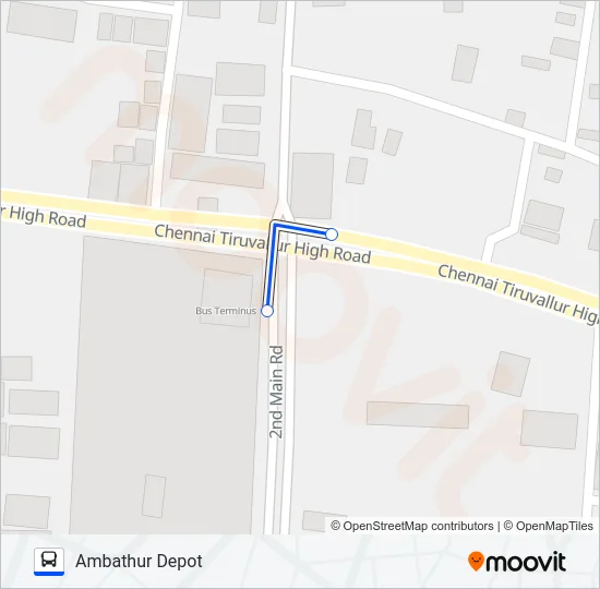 S58 Bus Line Map