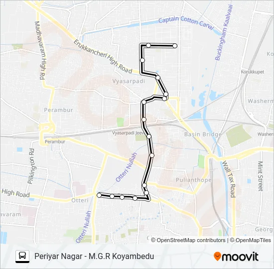 46ET Bus Line Map