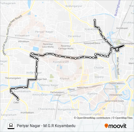 46ET Bus Line Map