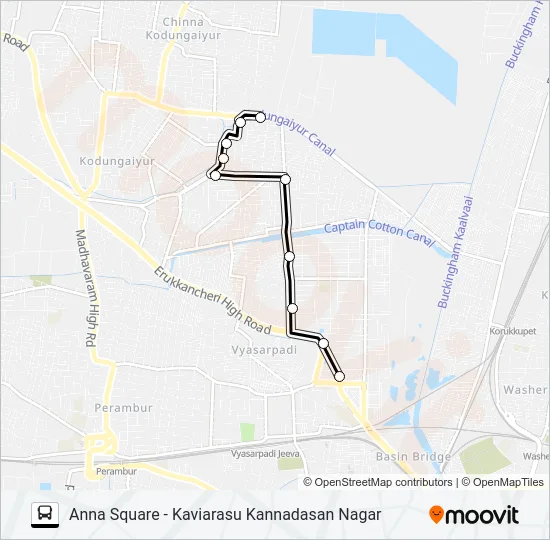 2 Bus Line Map