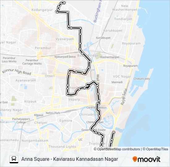 2 Bus Line Map