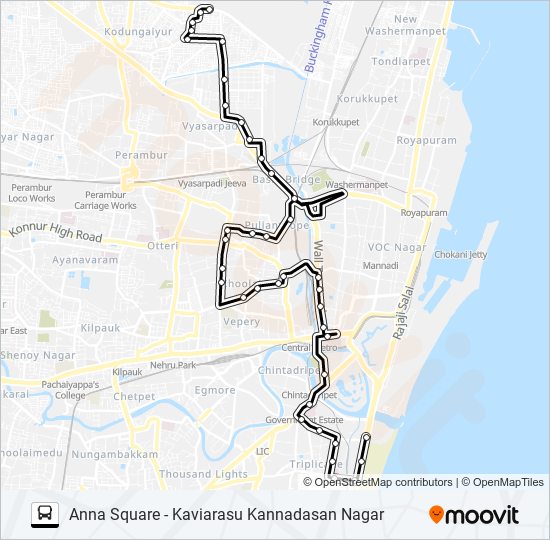 2 Bus Line Map