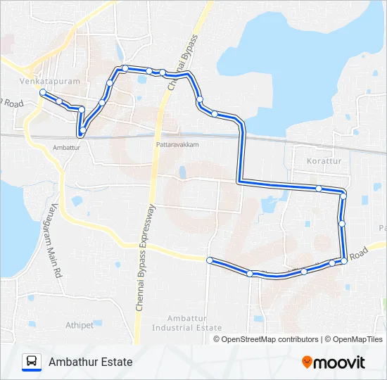 S75 Bus Line Map