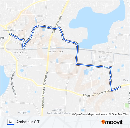 S75 Bus Line Map