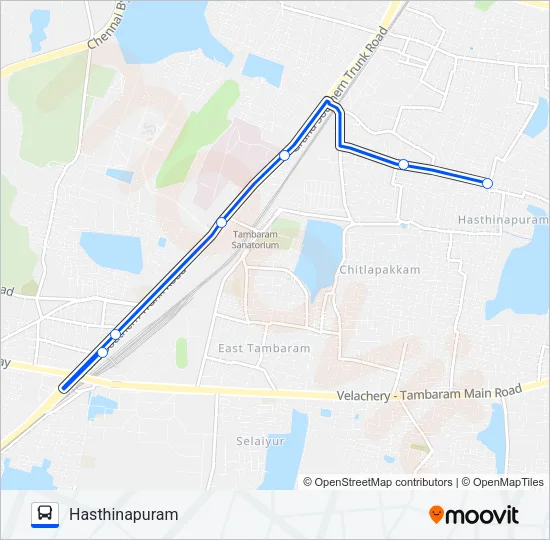 S8 Bus Line Map