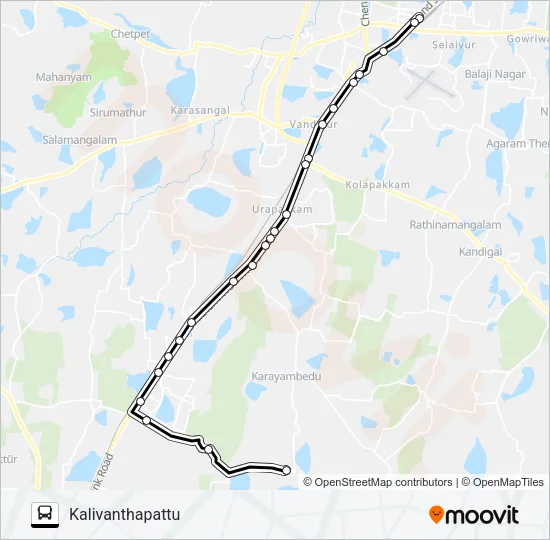 118ET Bus Line Map