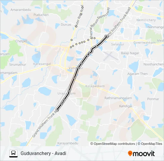 206 Bus Line Map