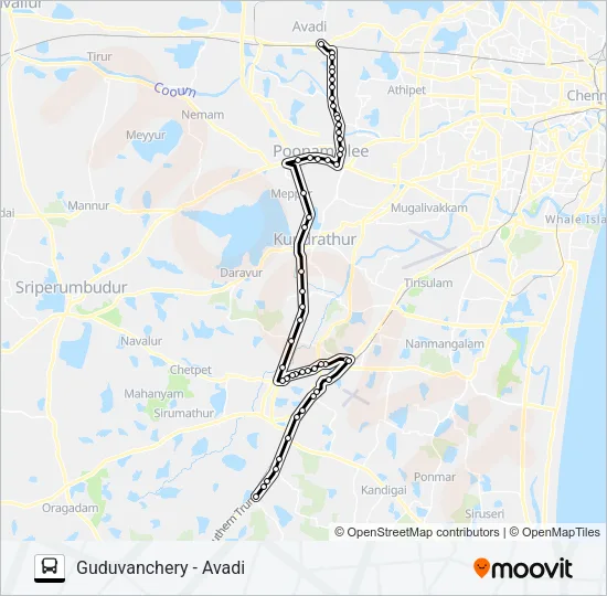 206 Bus Line Map
