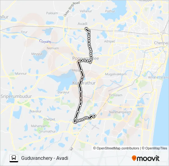 206 Bus Line Map