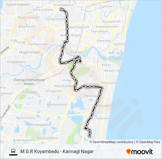 570C Bus Line Map