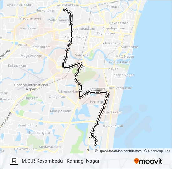 570C Bus Line Map