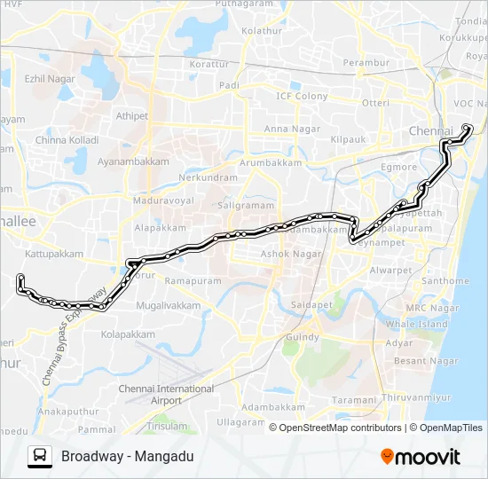 26B Bus Line Map