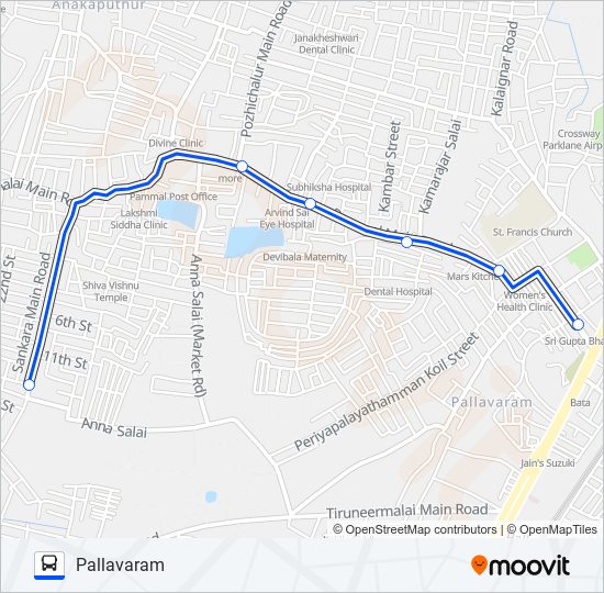 S7 bus Line Map