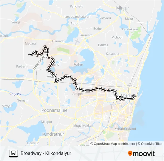 120KET Bus Line Map