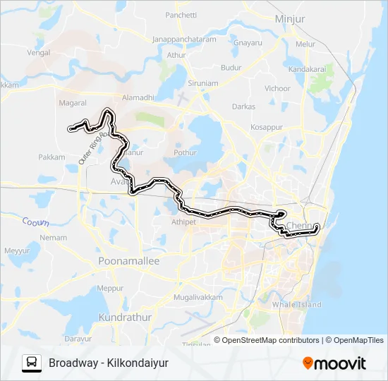 120KET Bus Line Map